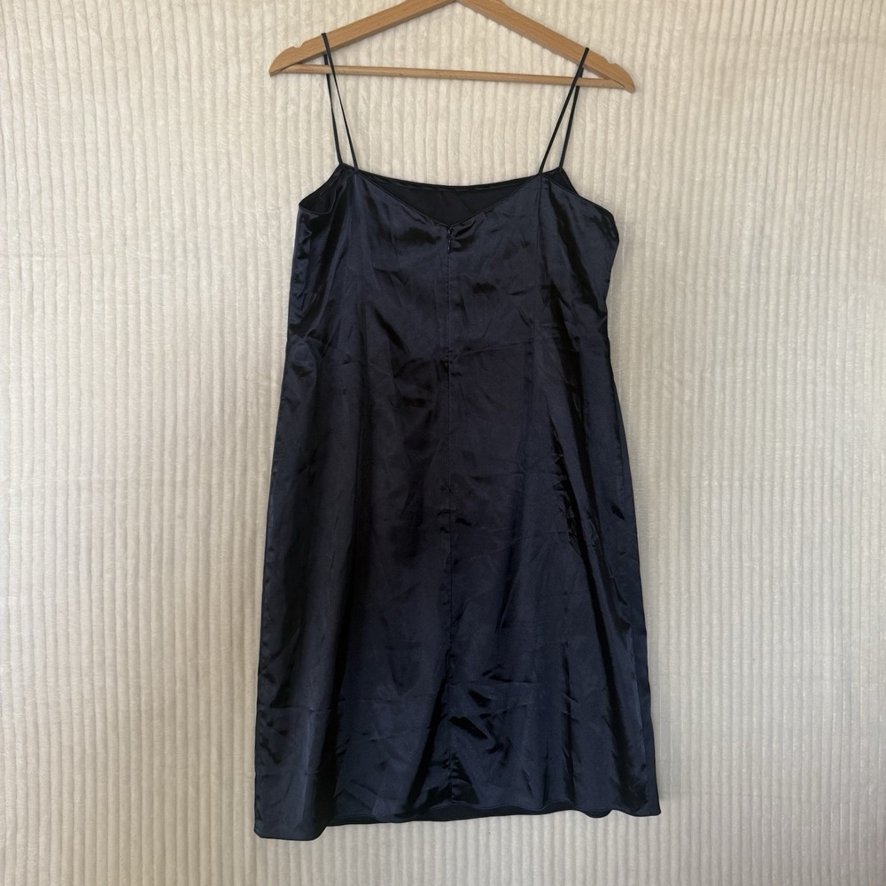 Rickie Freeman TERI JON Mini Slip Dress Navy Size 6 - Picture 3 of 12